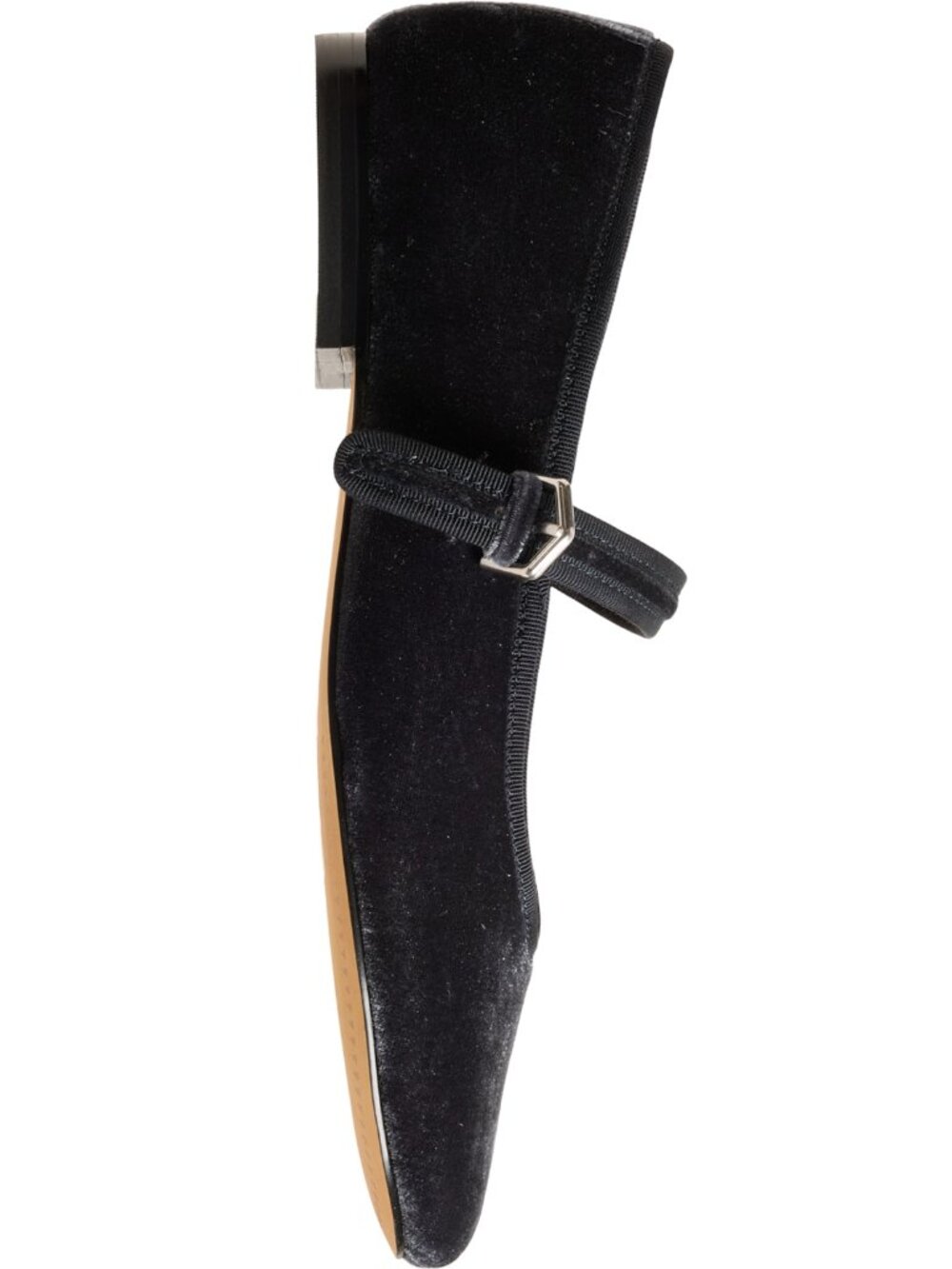 Dolce Vita Roslyn Mary Jane Flats - Dusty Blue Velvet - Picture 4 of 6